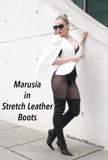 Marusia in Stretch Leather Boots
