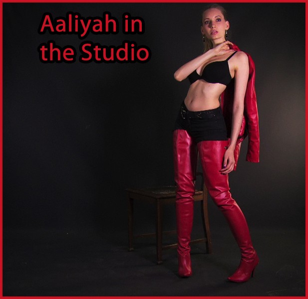 Aaliyah in red