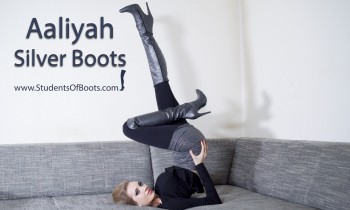 Aaliyah Silver Boots