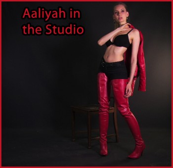 Aaliyah in red