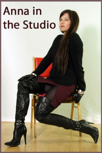 Anna in the studio