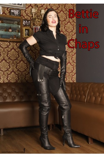 bettie boots black chaps