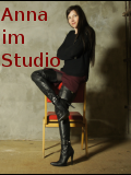 Anna in the studio