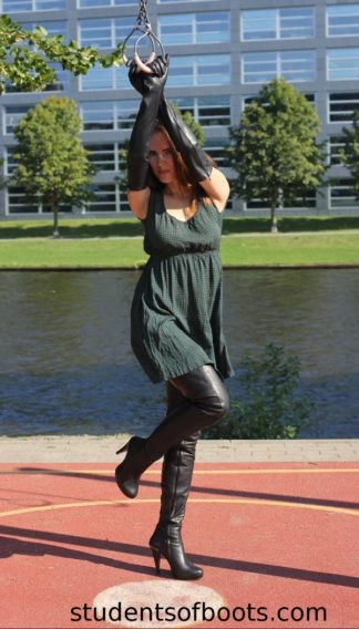 KARINA IN SUPER LONG BOOTS AND GLOVES